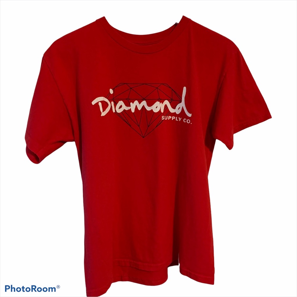 Diamond supply co logo tee L screened t-shirt